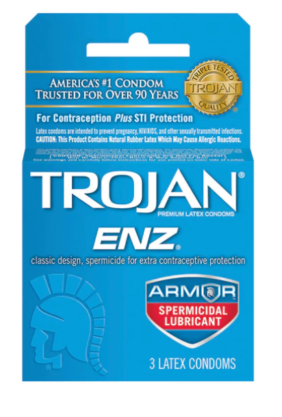Trojan Enz Armor Spermicidal (3 Pack) (Subscription)
