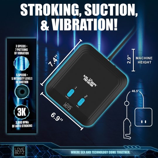 The Milker Pro Edition with Automatic Stroking, Suction and Vibration - Image 5