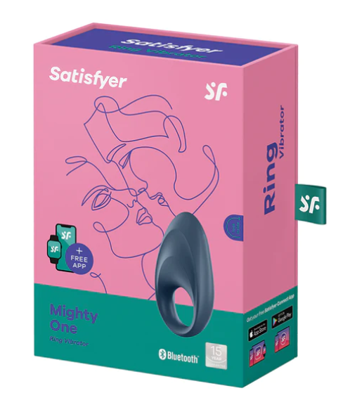 Satisfyer Mighty One Ring Vibrator-Blue
