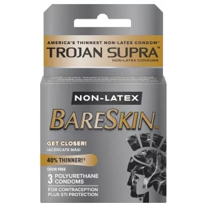 Trojan Supra Non-Latex Bareskin - 3 Pack