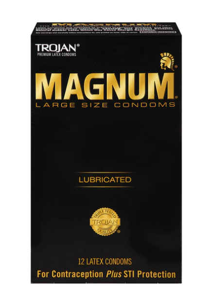 Trojan Magnum Large Size Lubricated - 12 Pack