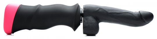 Mega-Pounder Hand-held Thrusting Silicone Dildo - Image 5