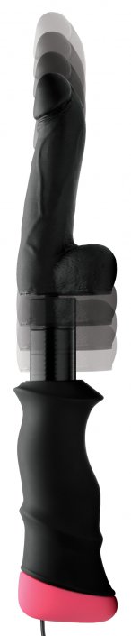 Mega-Pounder Hand-held Thrusting Silicone Dildo - Image 6