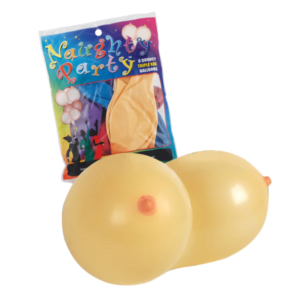 Naughty Party Balloons - Boobie - 6 Pack - Nude