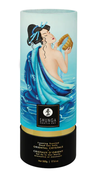 Shunga Oriental Crystals Bath Salts-Ocean Temptations 17.6oz