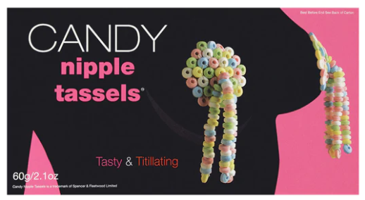Candy Nipple Tassles 2.1 Oz