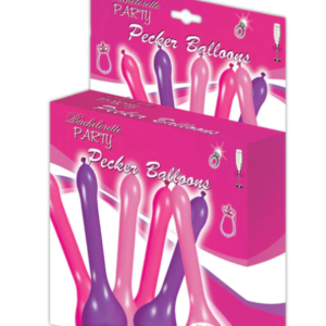 Pecker Balloons Assorted Colors 6 Pc Box