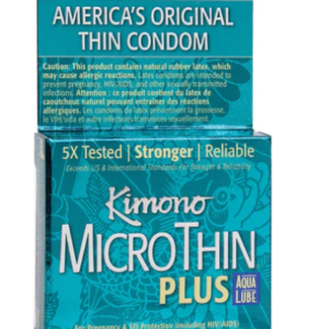 Kimono MicroThin Plus Aqua Lube (3 Pack)