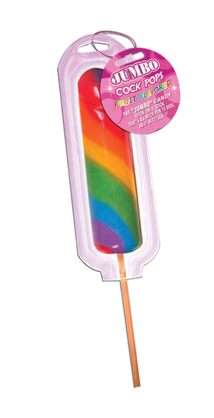 Jumbo Rainbow Cock Pops - Each