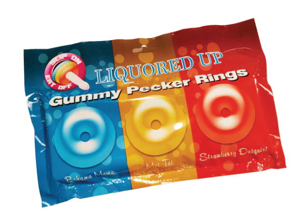 Liquored Up Gummy Pecker Rings