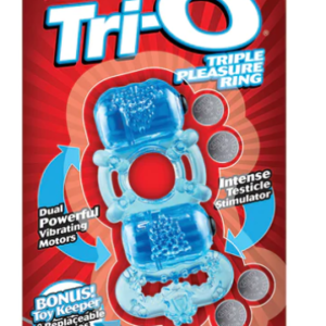 Screaming O Tri-O Triple Pleasure Ring-Blue