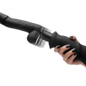 Mega-Pounder Hand-held Thrusting Silicone Dildo