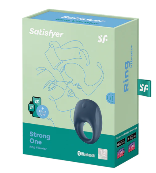 Satisfyer Strong One Ring Vibrator-Blue