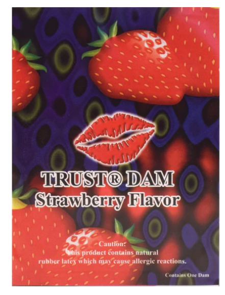 Dental Dam Condom-Strawberry