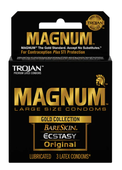 Trojan Magnum Large Size Gold Collection Condoms - 3 Pack (Subscription)