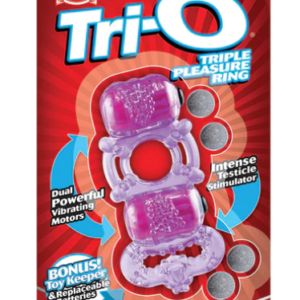 Screaming O Tri-O Triple Pleasure Ring-Purple