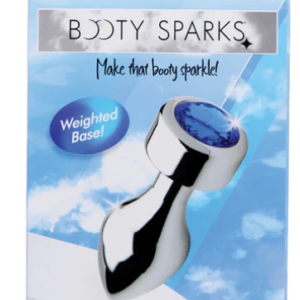 Booty Sparks Weighted Base Aluminum Plug Blue Gem