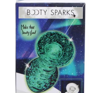 Booty Sparks Glow-In-The-Dark Glass Anal Plug