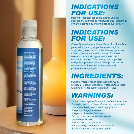 CleanStream Water-Based Anal Lube 8 oz (Subscriptions) - Image 3