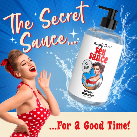 Naughty Jane's Sex Sauce Natural Lubricant - 8oz & 16oz - Image 6
