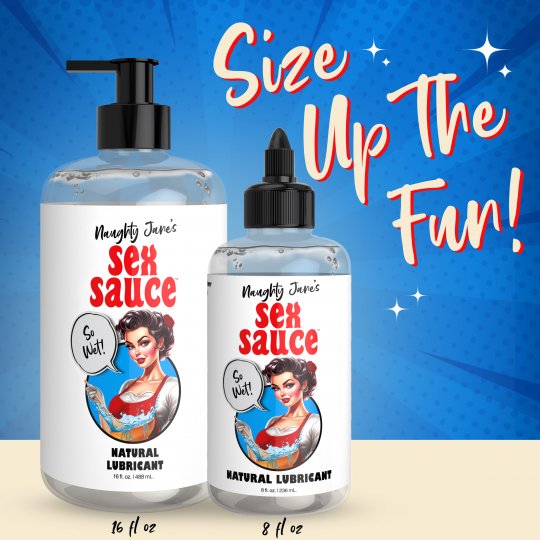 Naughty Jane's Sex Sauce Natural Lubricant - 8oz & 16oz - Image 16