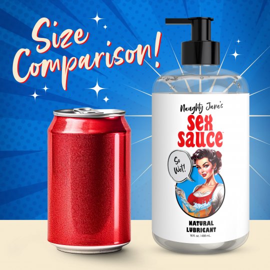 Naughty Jane's Sex Sauce Natural Lubricant - 8oz & 16oz - Image 11