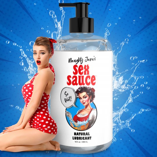 Naughty Jane's Sex Sauce Natural Lubricant - 8oz & 16oz - Image 2