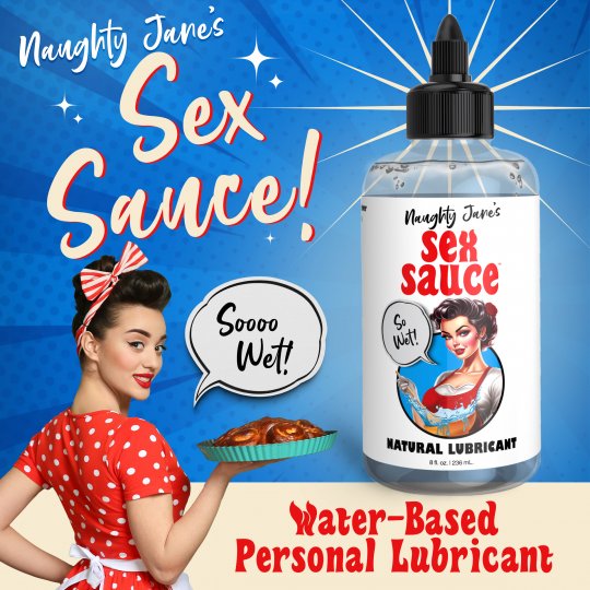 Naughty Jane's Sex Sauce Natural Lubricant - 8oz & 16oz - Image 3
