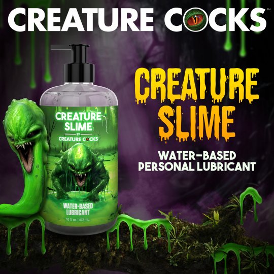 Creature Slime Water-Based Lubricant - 8oz & 16oz - Image 12