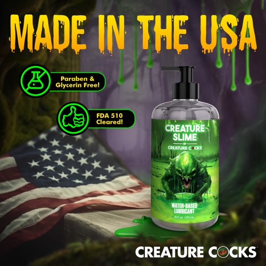 Creature Slime Water-Based Lubricant - 8oz & 16oz - Image 10