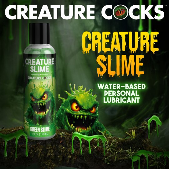 Green Creature Slime Water-Based Lubricant - 4oz & 8oz - Image 4