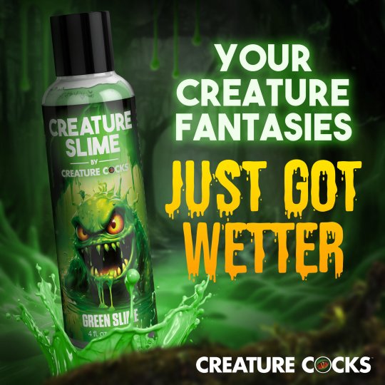 Green Creature Slime Water-Based Lubricant - 4oz & 8oz - Image 5