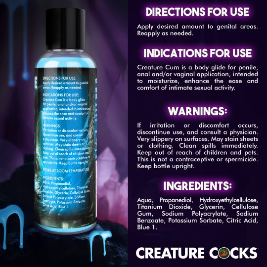 Creature Cum Blue Jizz Lubricant - 4oz & 8oz - Image 10