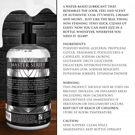 Jizz Cum-Scented Water-Based Lube 16oz - Image 3