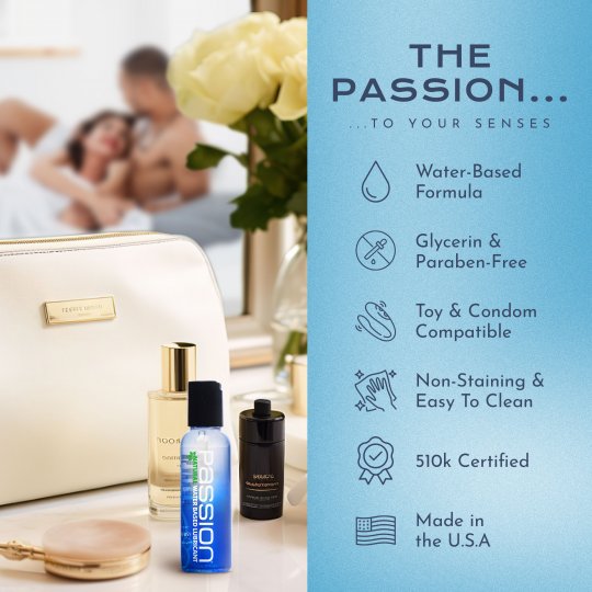 Passion Natural Water-Based Lubricant (2oz, 4oz, 8oz, 10oz, 16oz, 34oz) - Image 7