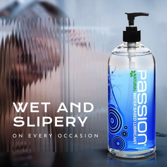 Passion Natural Water-Based Lubricant (2oz, 4oz, 8oz, 10oz, 16oz, 34oz) - Image 15
