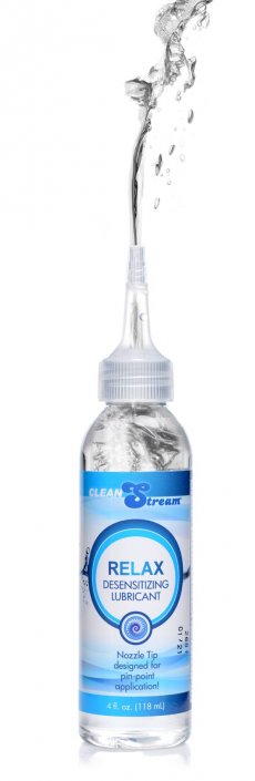 Relax Desensitizing Lubricant With Nozzle Tip - 4 oz. & 8 oz
