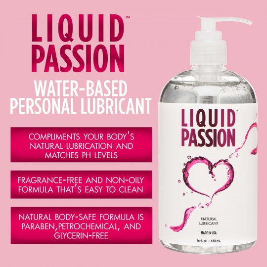 Liquid Passion Natural Lubricant - 8oz & 16oz - Image 4