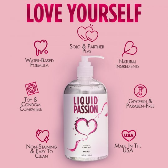 Liquid Passion Natural Lubricant - 8oz & 16oz - Image 10