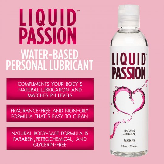 Liquid Passion Natural Lubricant - 8oz & 16oz - Image 3