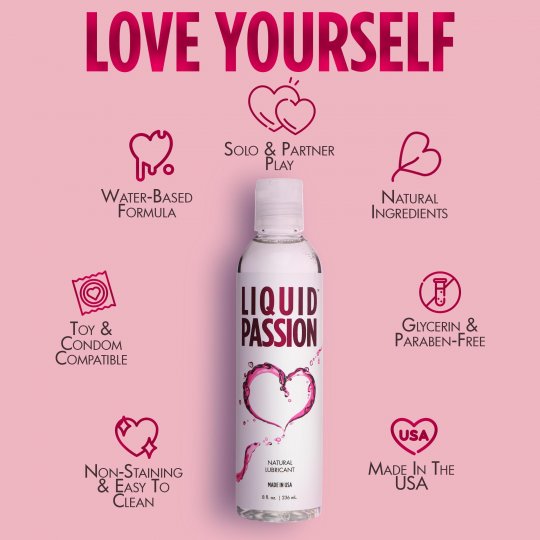 Liquid Passion Natural Lubricant - 8oz & 16oz - Image 9