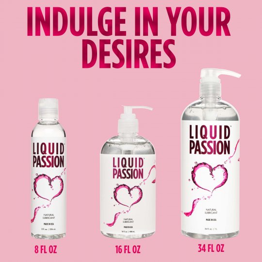 Liquid Passion Natural Lubricant - 8oz & 16oz - Image 13