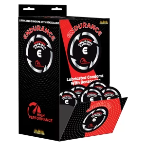 Endurance Comfort Benzocaine Condoms Display of 144pcs