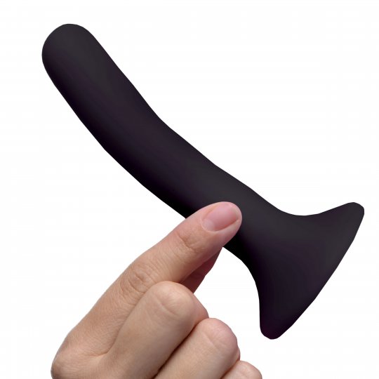 Silicone Strap-On Dildo - Small (Pink & Black) - Image 2