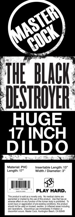 The Black Destroyer Huge 17 Inch Dildo - Image 2