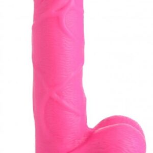6.5 Inch Dildo with Balls - Pink