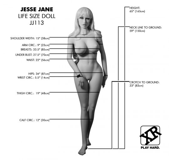World Famous Jesse Jane Fantasy Life Size Replica Doll - Image 3
