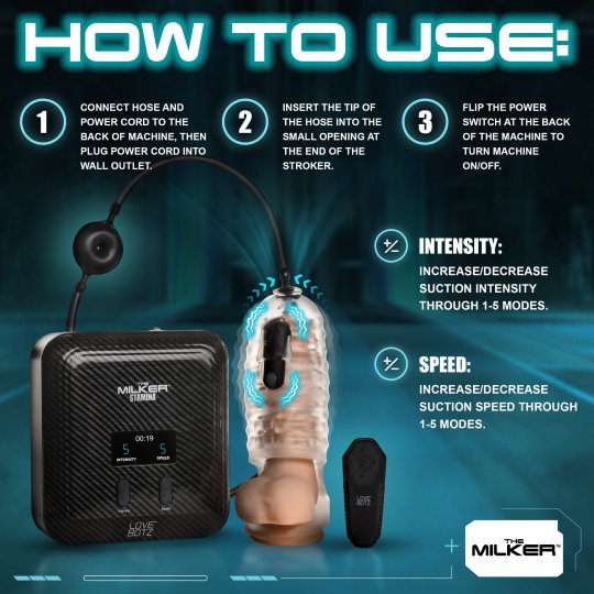 The Milker Stamina with Automatic Stroking, Suction and Vibration - Image 6