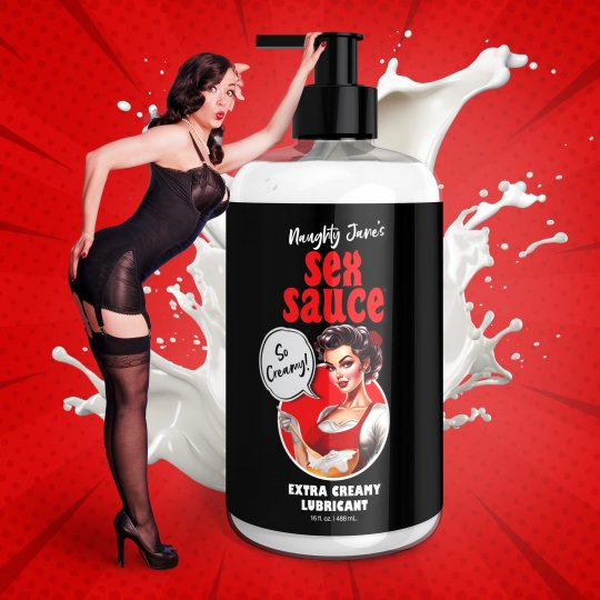Naughty Jane's Sex Sauce Extra Creamy Lubricant - 16oz (Subscription)